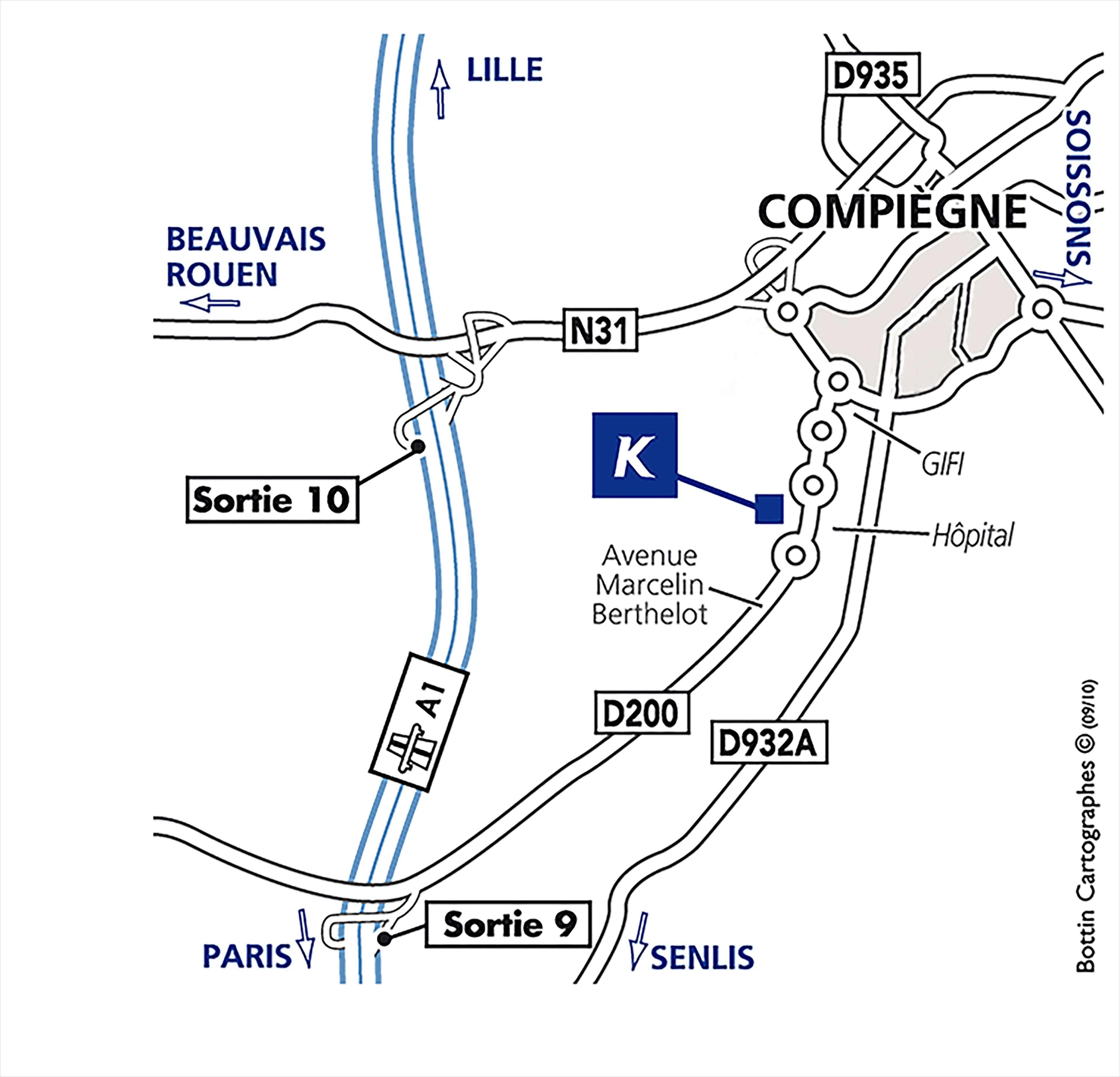 Hotel Kyriad Prestige Compiegne Jaux